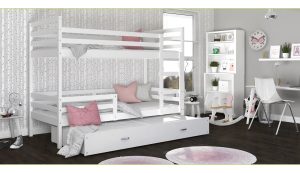 Dviaukštė trivietė lova Jacek-3 90x200