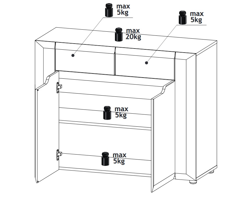 Komoda Brando B2 - Image 5