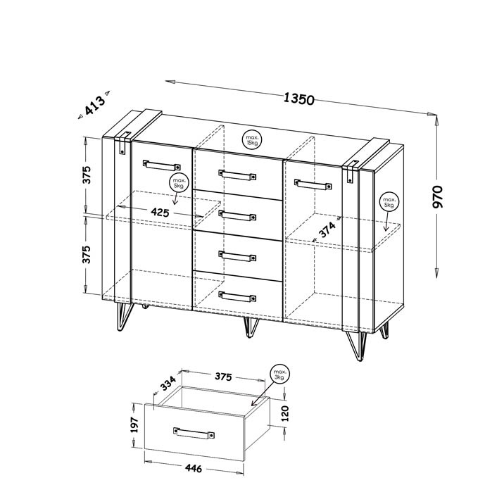 Komoda Lofter 5 - Image 2