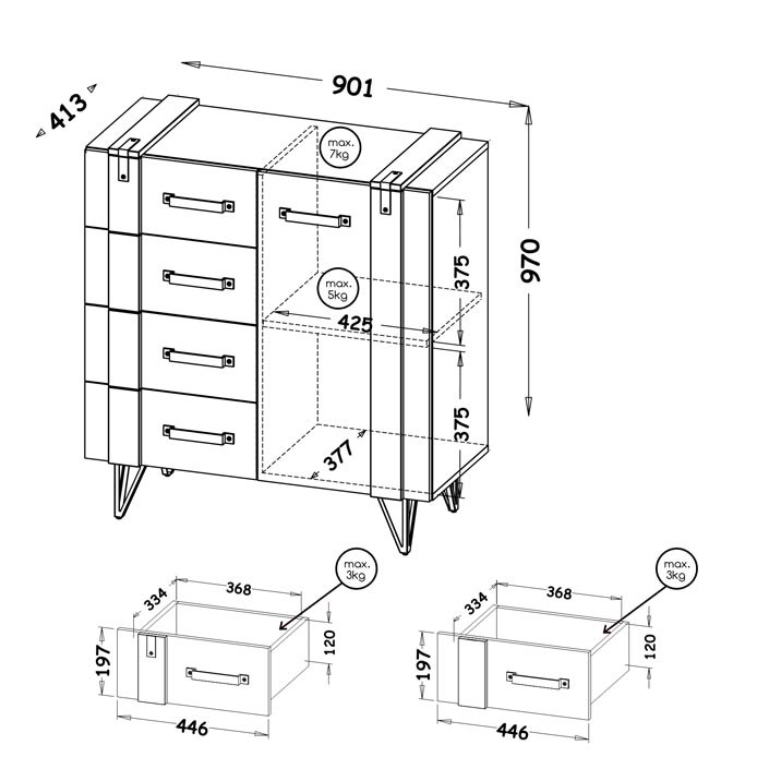 Komoda Lofter 6 - Image 2