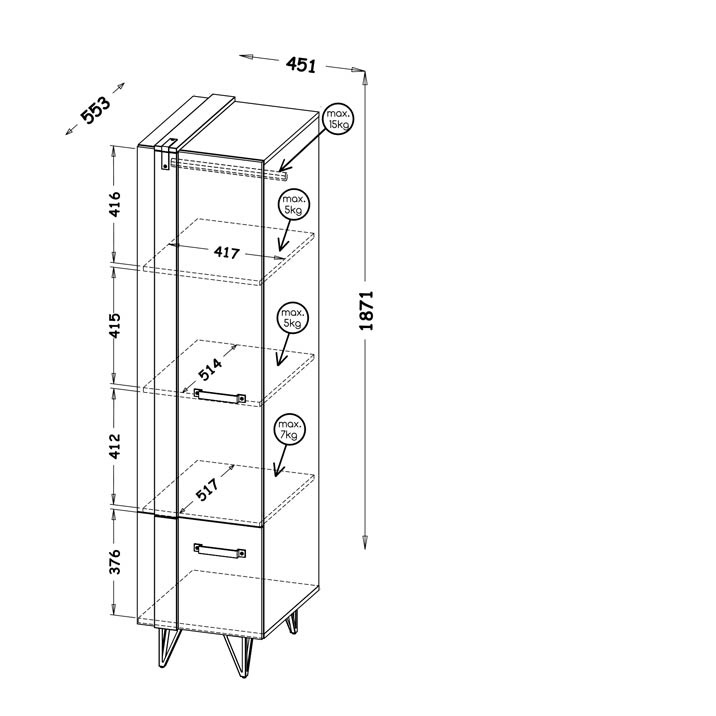 Svetainės komplektas Lofter A - Image 11