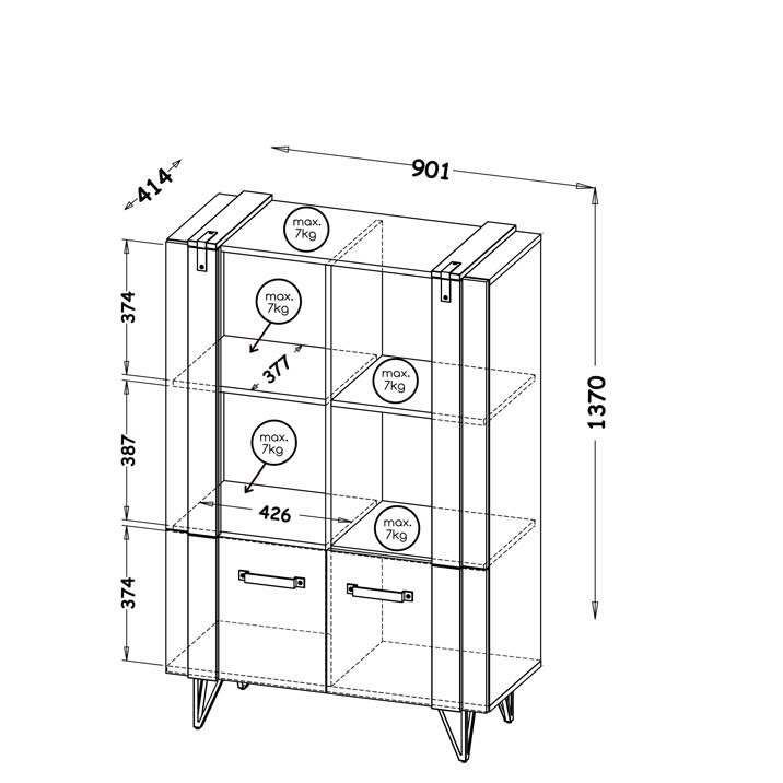 Svetainės komplektas Lofter A - Image 3