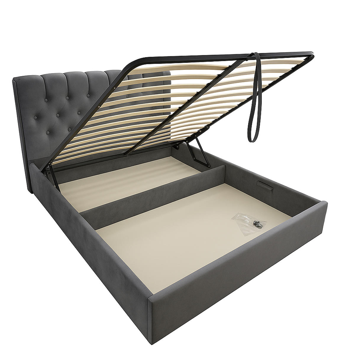 Lova Imperija su patalynės dėže ir metalinėmis grotelėmis - Image 12