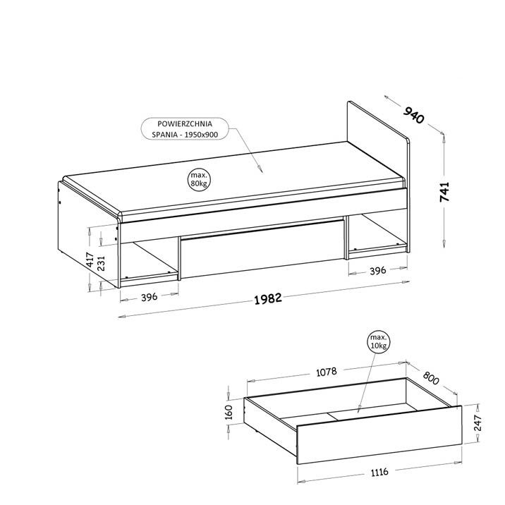 Miegamojo komplektas Arca A - Image 19