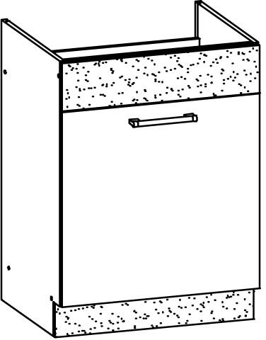 Pastatoma spintelė kriauklei Modena MD18/D60Z