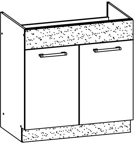 Pastatoma spintelė kriauklei Modena MD19/D80Z