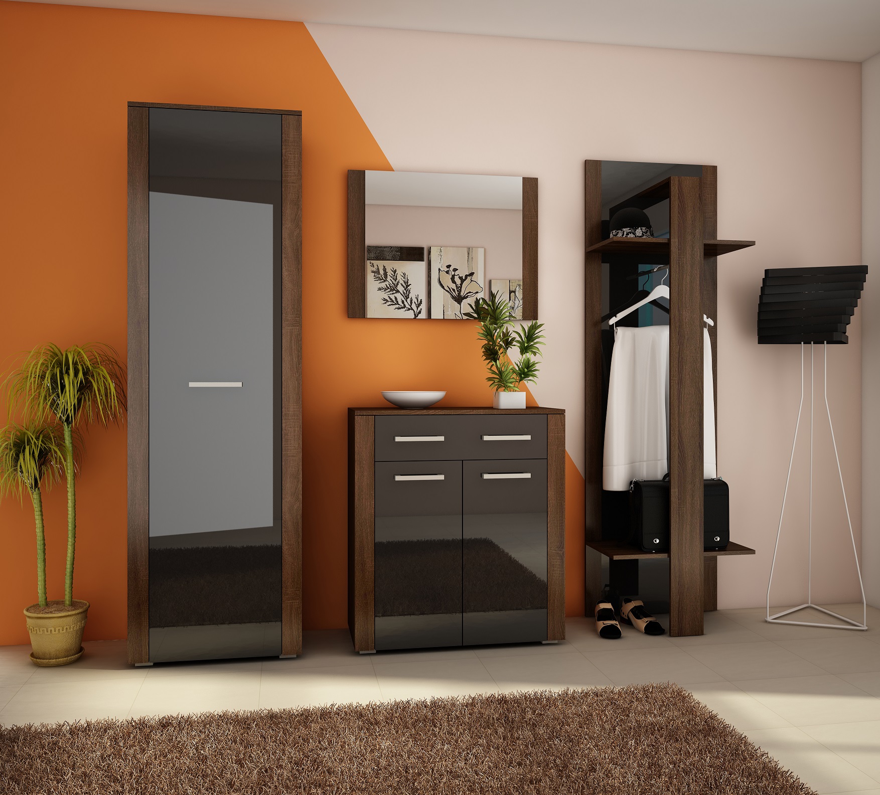 Sonoma tamsi   juoda blizgi