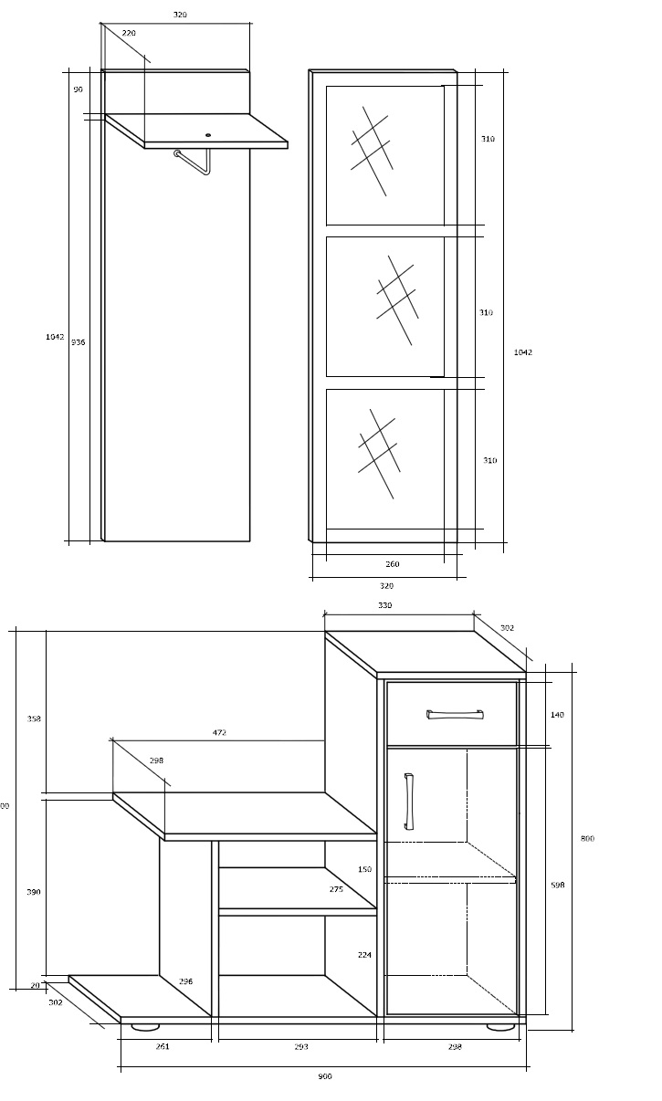 Prieškambario komplektas Mika - Image 6