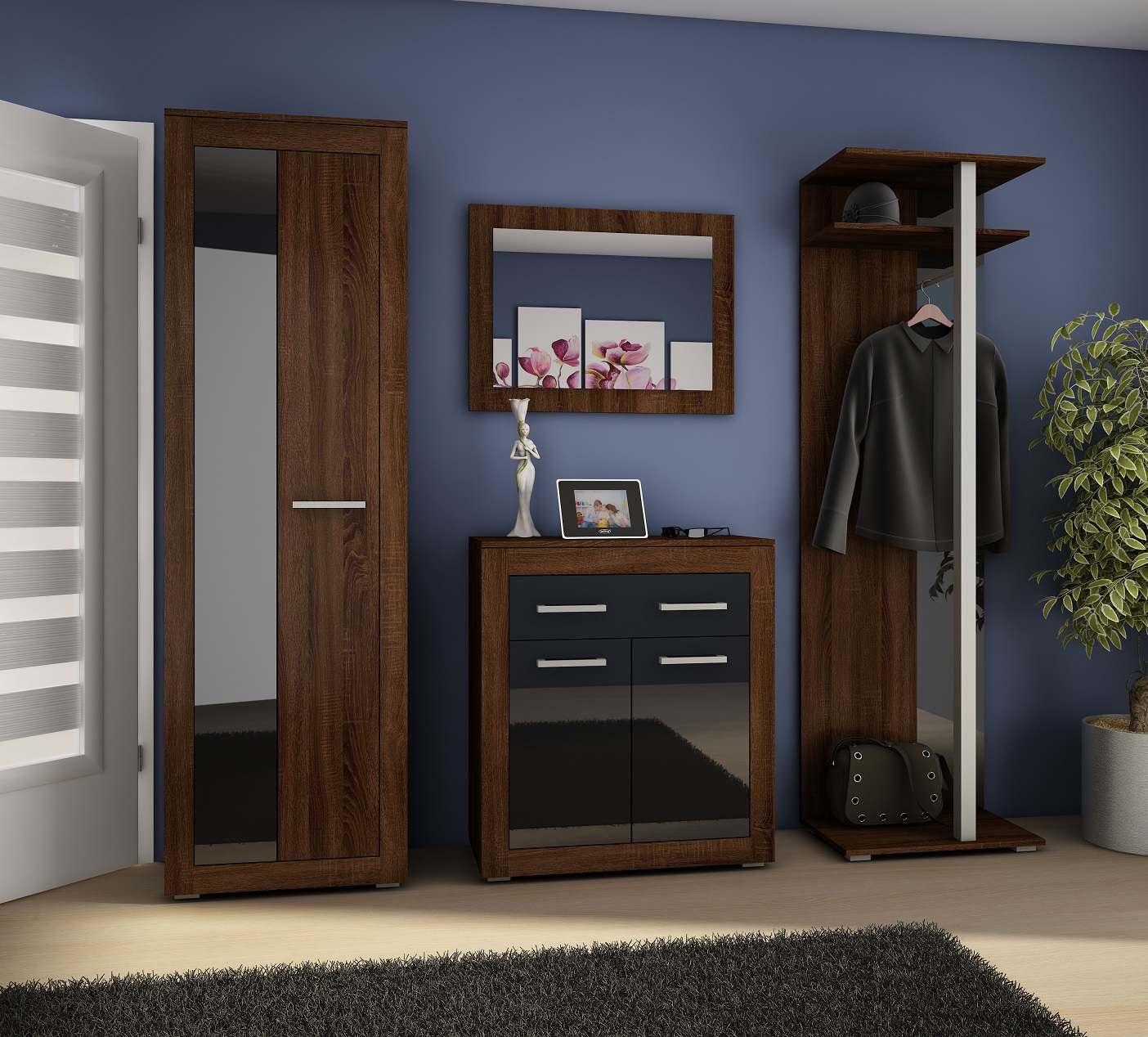 Sonomos tamsi   juoda blizgi