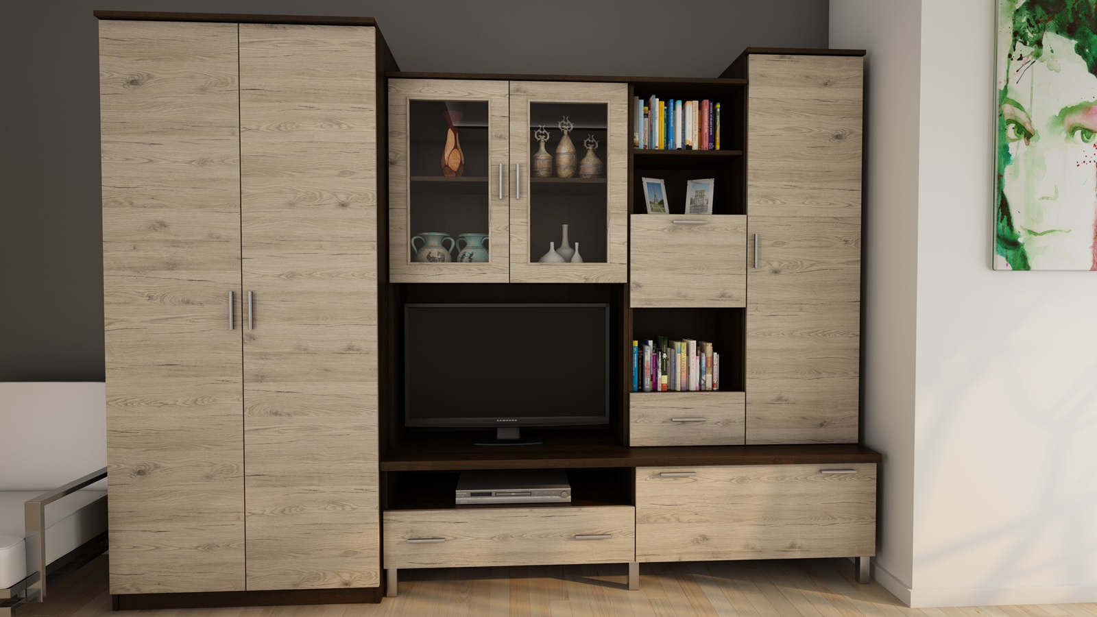 Tamsus riešutas   bordeaux ąžuolas