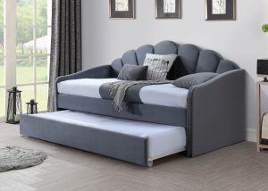 Sofa lova Bella Velvet pilka