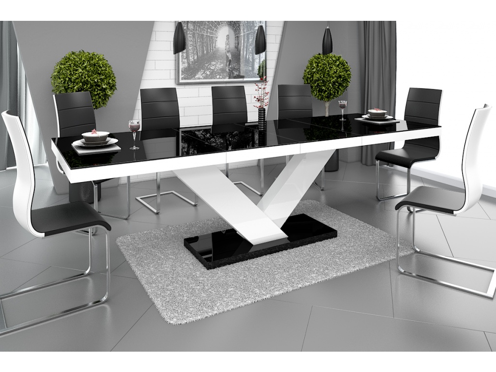 Balta   juoda blizgi