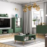 Tamsi žalia auksinė