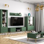 Tamsi žalia auksinė