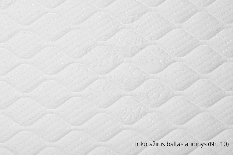 Trikotažinis baltas audinys Nr.10