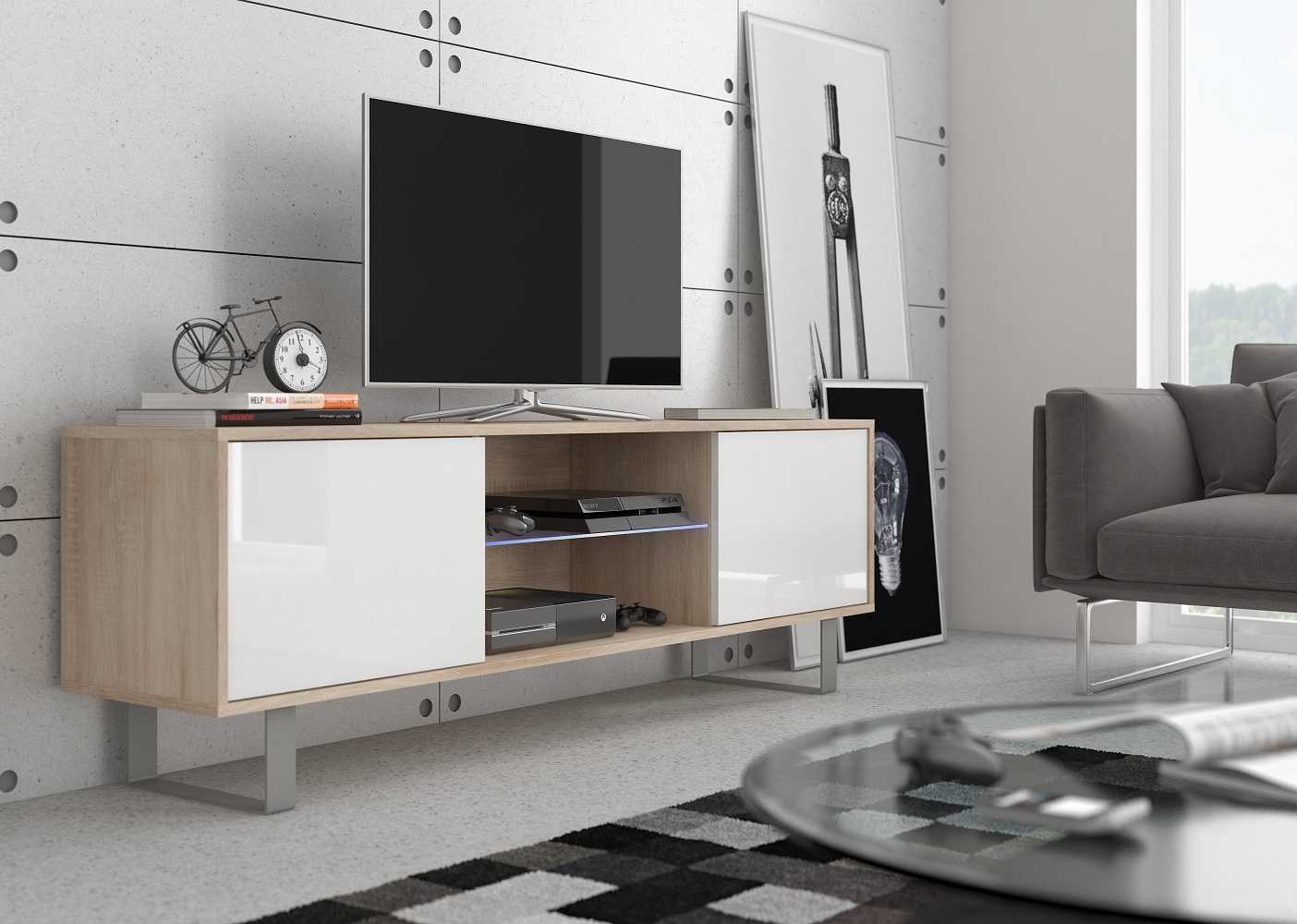 Sonomos ąžuolas   balta blizgi