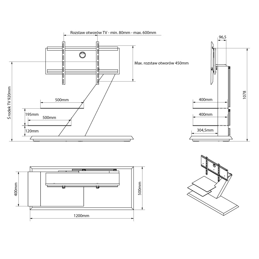 Tv staliukas Vento - Image 6