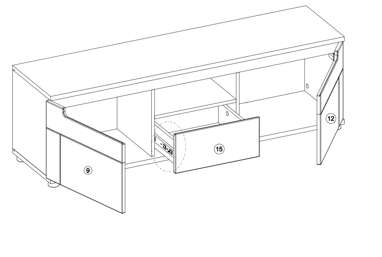 Tv staliukas Prisco PR1 - Image 2