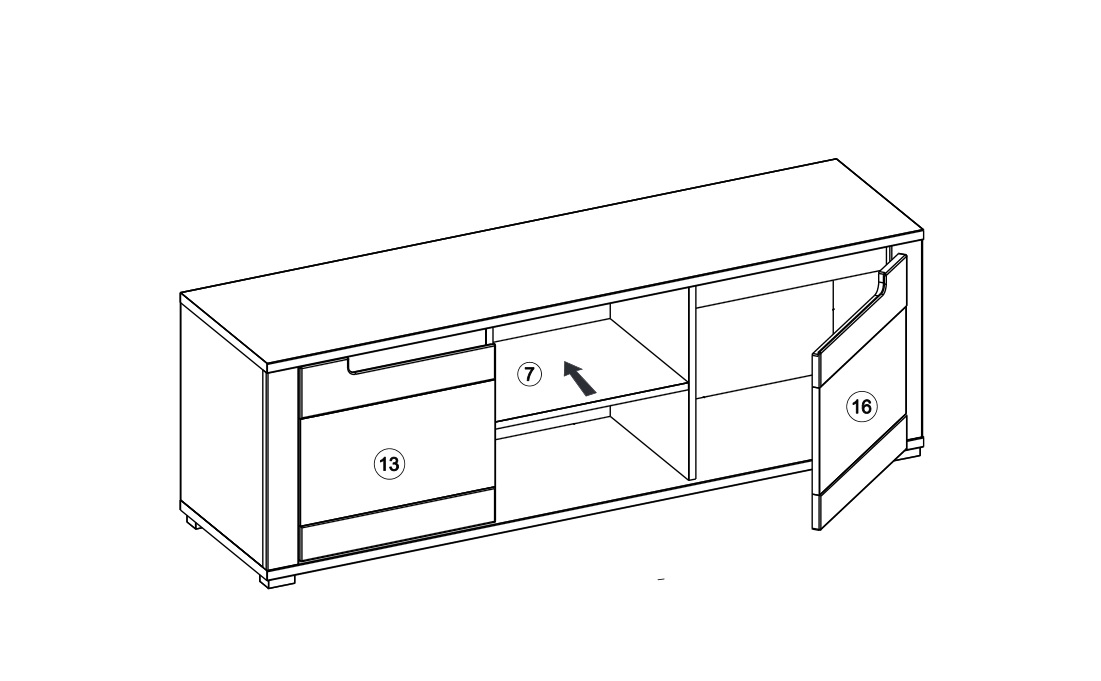 Tv staliukas York Y1 - Image 10