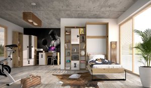 Vaikų kambario komplektas Index D