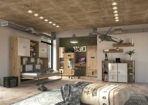 Vaikų kambario komplektas Index F