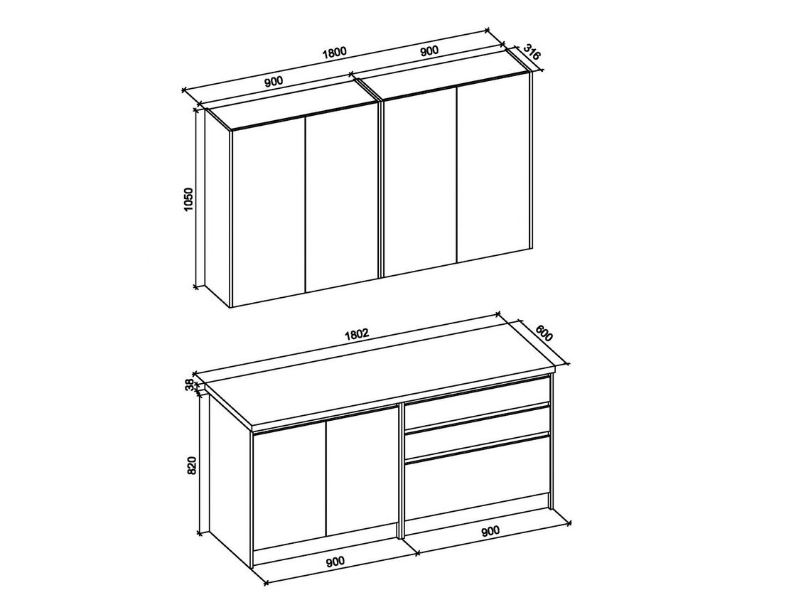 Virtuvės komplektas Idea 180 - Image 3
