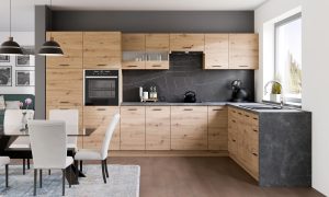 Kampinis virtuvės spintelių komplektas Pati 600A