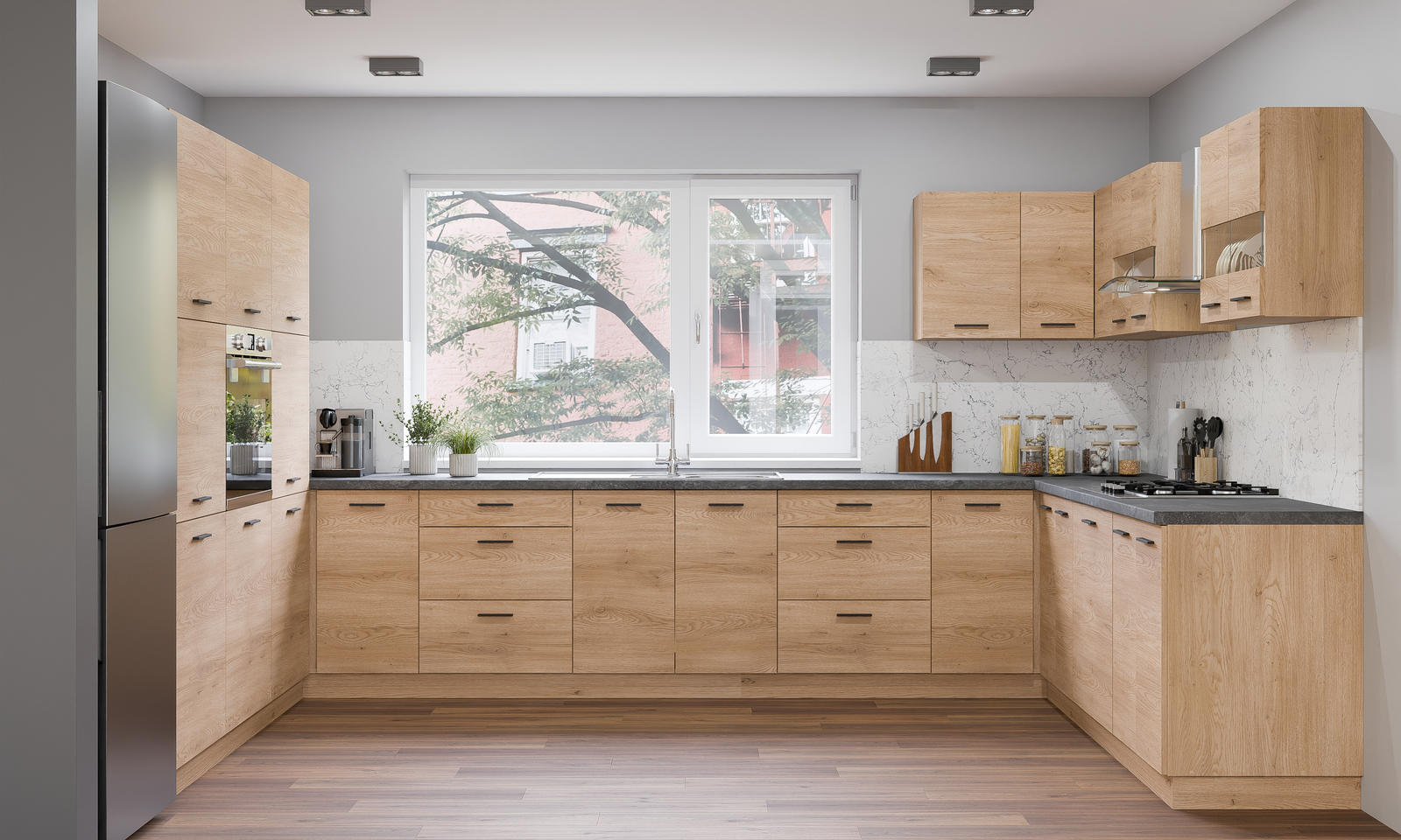 Pastatoma aukšta spintelė orkaitei Pati PK24 - Image 11