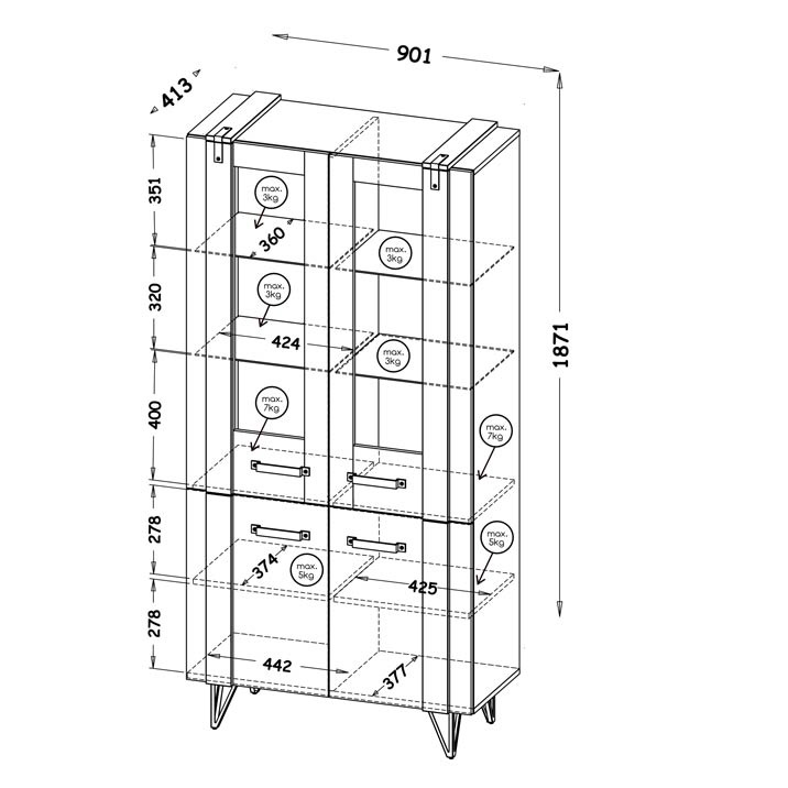 Svetainės komplektas Lofter A - Image 15