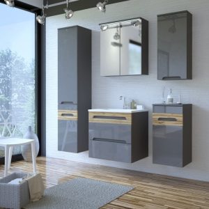 Vonios komplektas Galaxy grafit 60