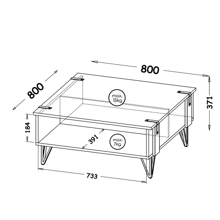 Svetainės komplektas Lofter A - Image 17