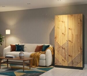 Spinta Bristol 2D artisan ąžuolas antracito