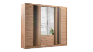 Spinta Majorka 250 Artisan ąžuolas juoda su veidrodžiu