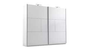 Balta spinta Nimes 250 su stumdomomis durimis ir LED apšvietimu