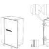 Virtuvės spintelių šoninė fasado apdaila Pati PB05 (232 cm) - Image 3