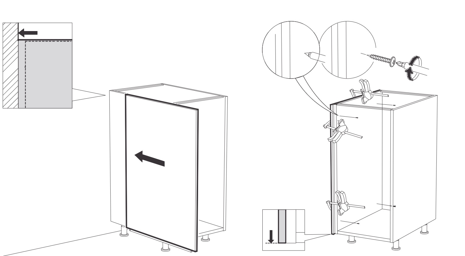 Virtuvės spintelių šoninė fasado apdaila Pati PB05 (232 cm) - Image 3